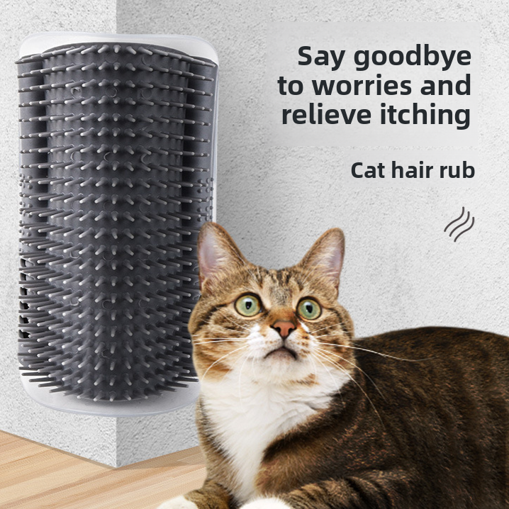 Cat Grooming Brush with Catnip - Massage & De-Shedding