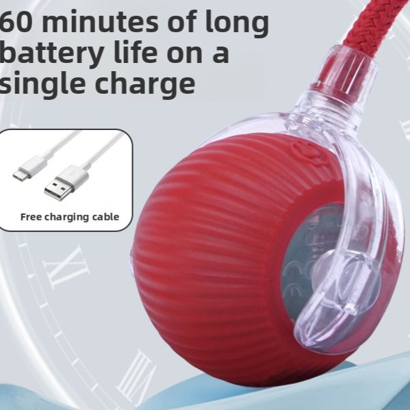 Interactive Dog Toy Ball with Rope - Durable Fetch Toy