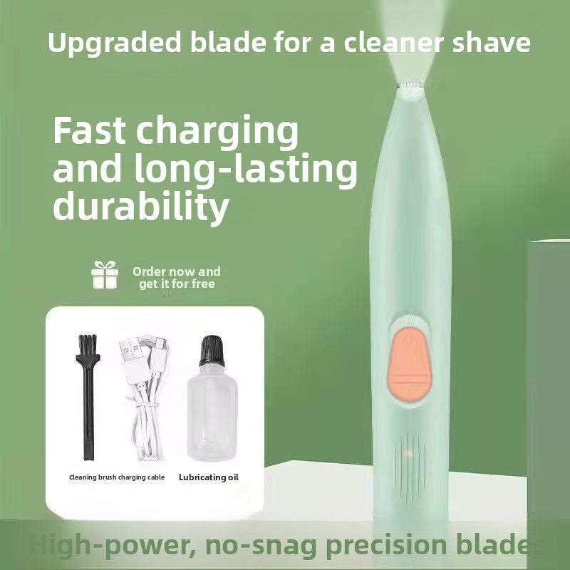 Cordless Dog Grooming Trimmer - Quiet & Low-Vibration