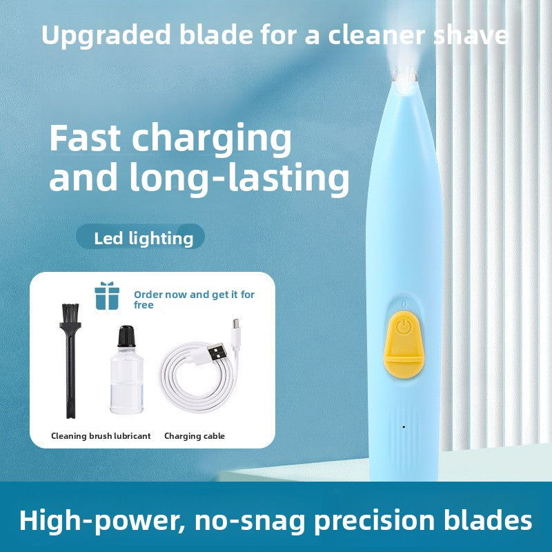 Cordless Dog Grooming Trimmer - Quiet & Low-Vibration